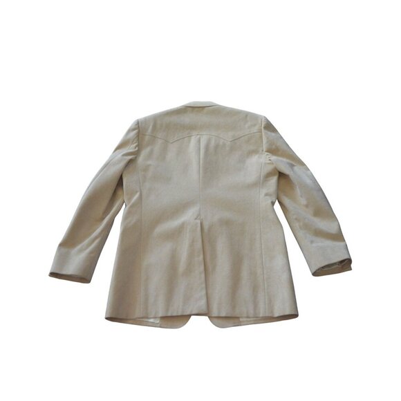Westridge Tailored For Sheplers Beige Suede Blazer Men's L Single-Breasted With - Picture 3 of 13